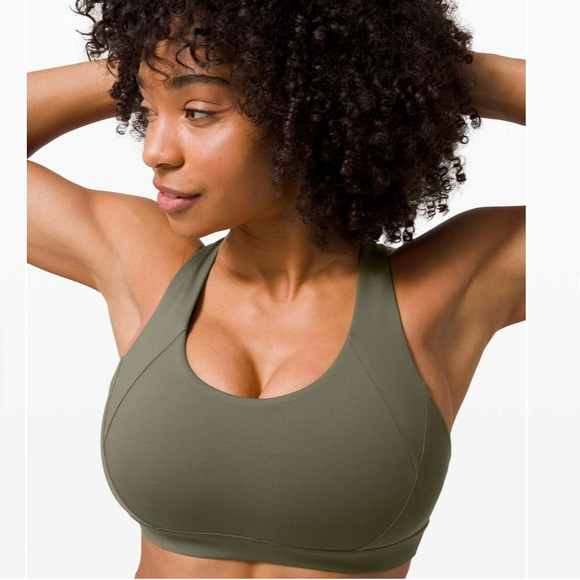 Lululemon Free To Be Elevated Bra in Army Green, DD/E Cup - Picture 4 of 5